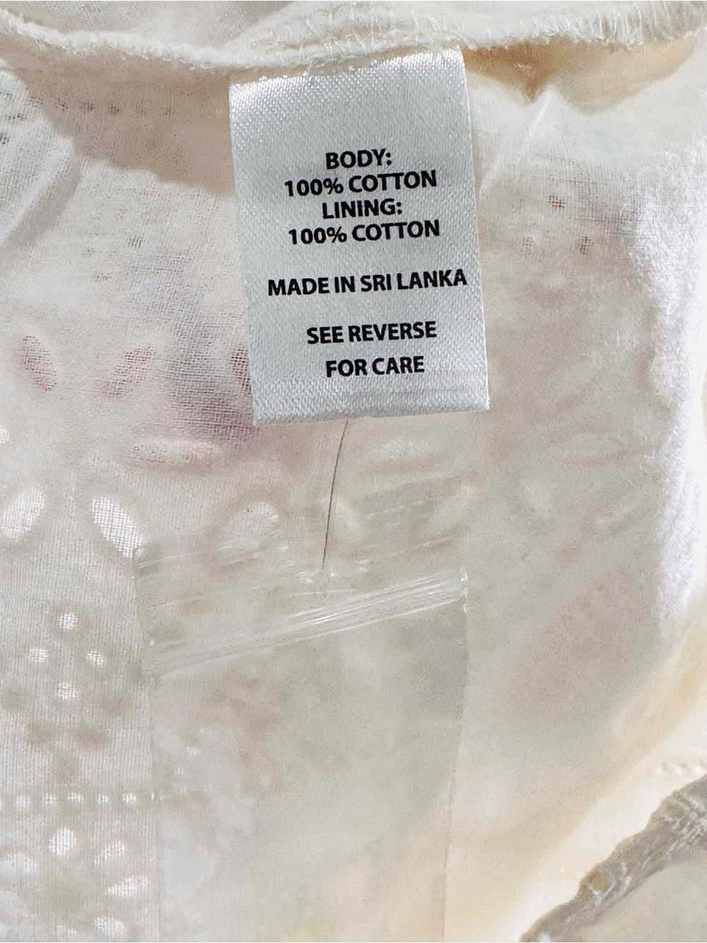 Spartina 449 Catrina Eyelet Dress Pearl White Sz S vintage-inspired French style - Picture 12 of 13